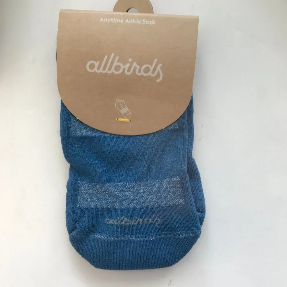 allbirds Anytime Ankle Sock Basin Blue Women SMALL